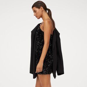 H&M black sequined mini-Dress